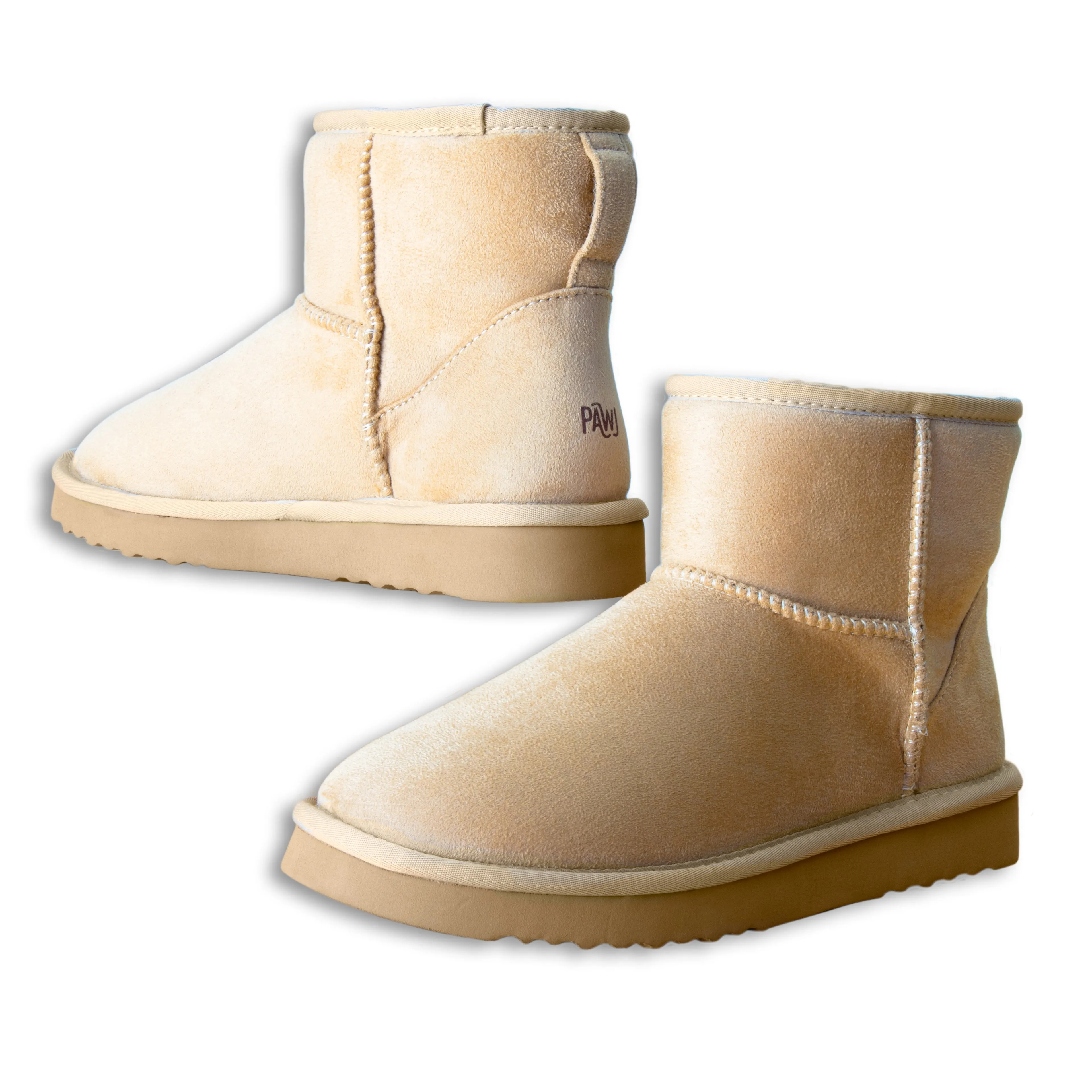 [Defective] Pawj Mini Boot | Tan / Aspen Snow