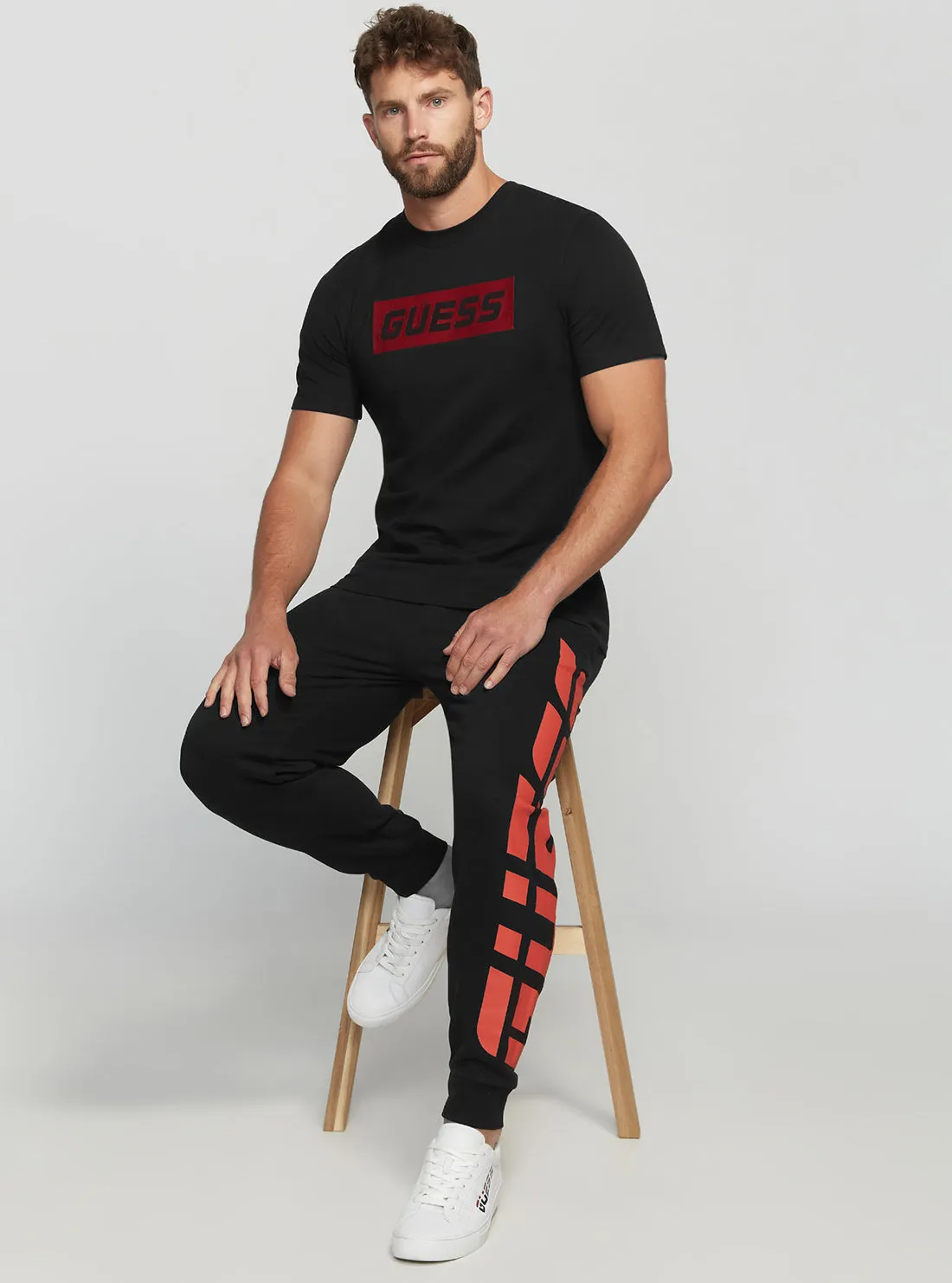 Eco Black Eldred Active Logo T-Shirt