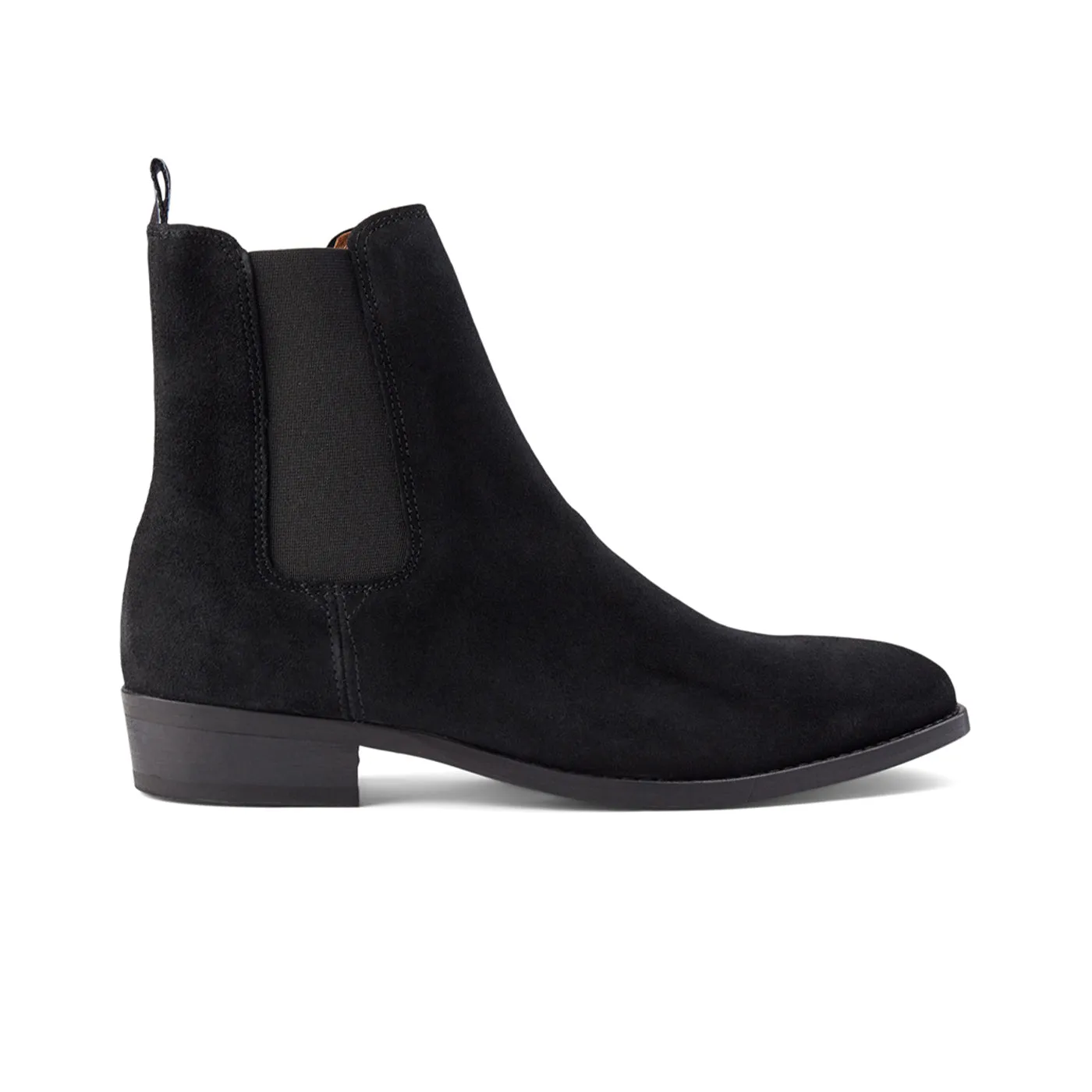 Eli chelsea boot suede - BLACK