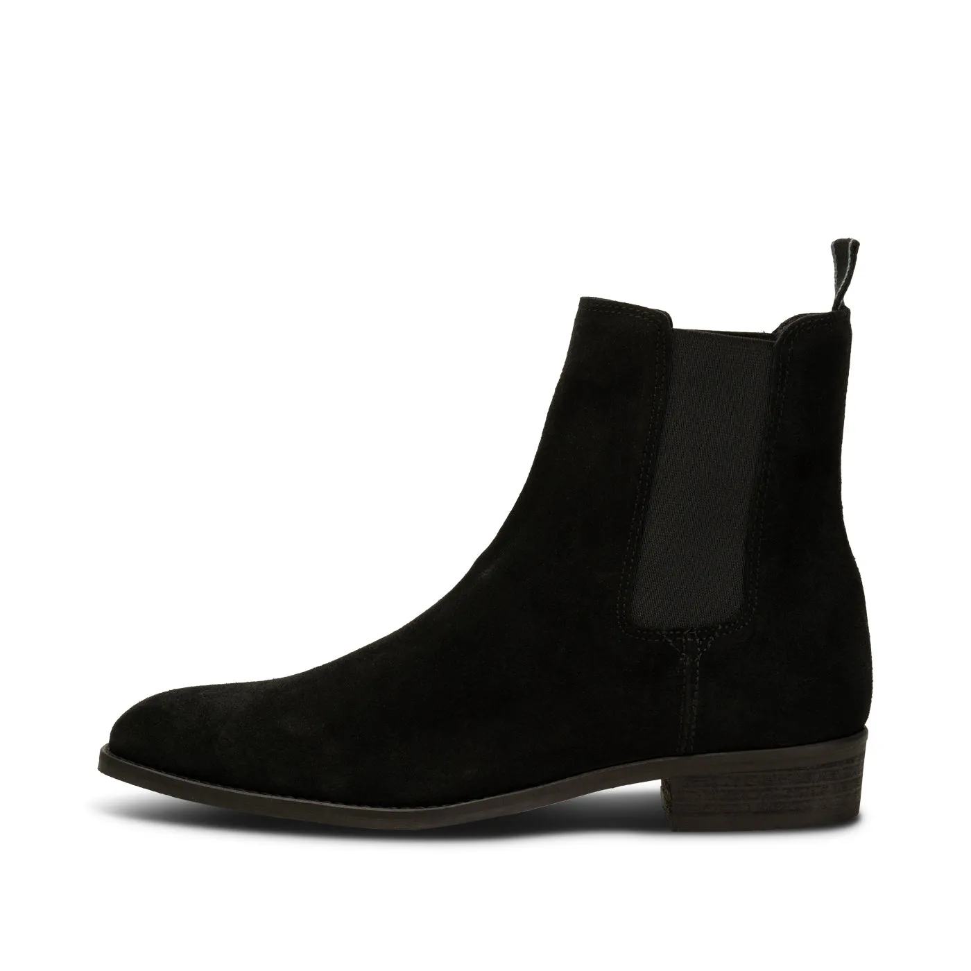 Eli chelsea boot suede - BLACK