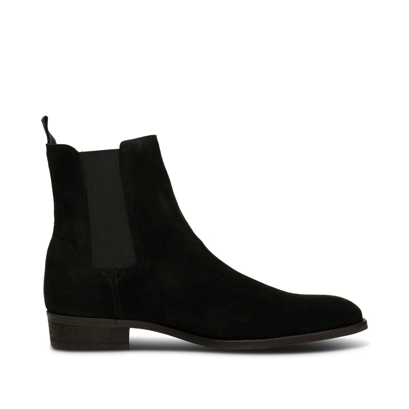 Eli chelsea boot suede - BLACK