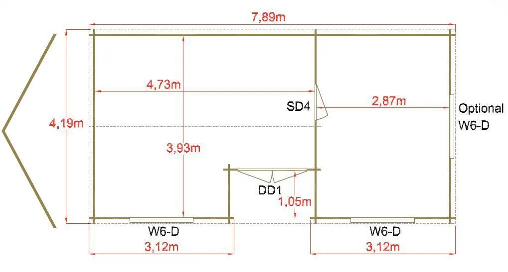 Elveden Log Cabin in 44mm & 70mm Logs - Various Sizes Available