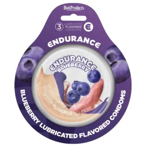 Endurance Condoms -Blueberry - 3 Pack