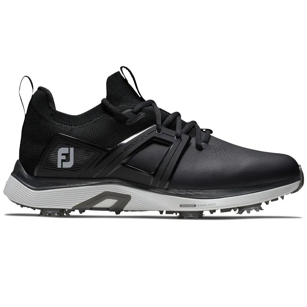 FootJoy Hyperflex Spiked Waterproof Shoes - Black/White/Grey