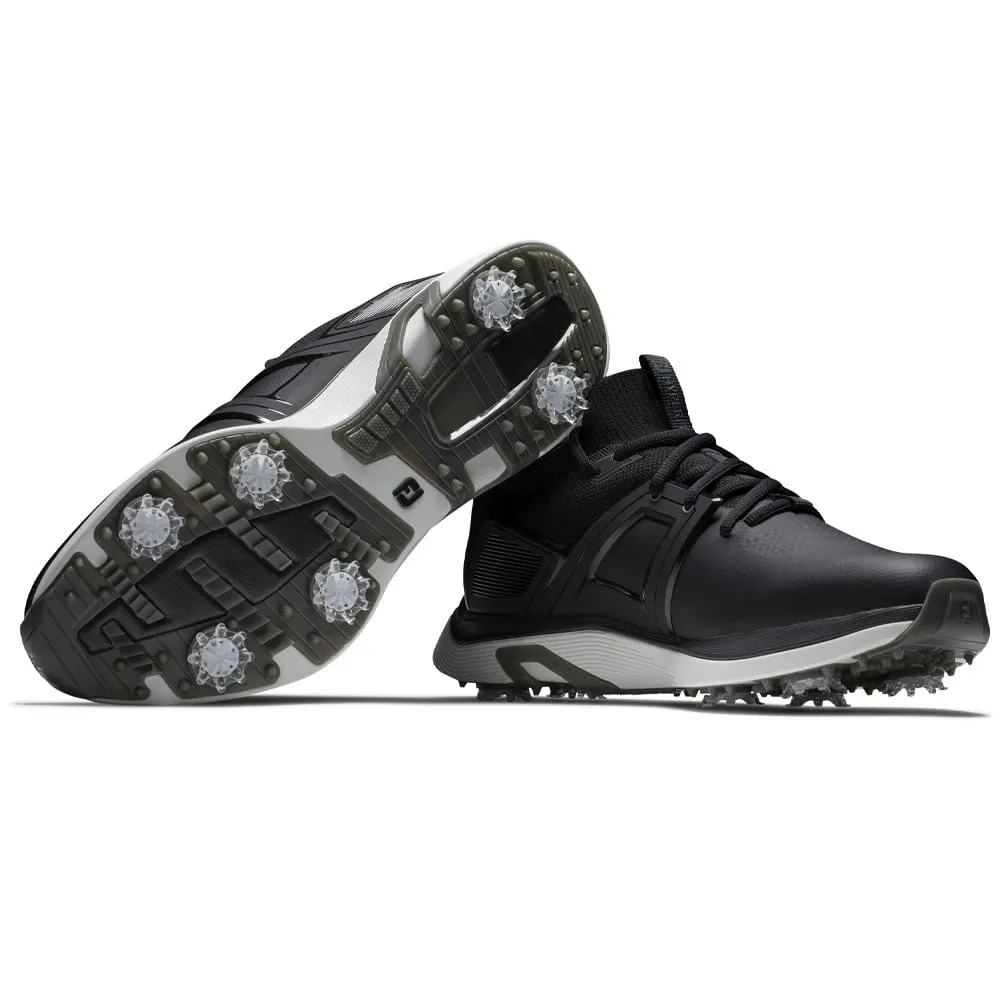 FootJoy Hyperflex Spiked Waterproof Shoes - Black/White/Grey