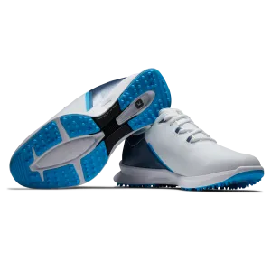 FootJoy Men's Fuel Sport Golf Shoes- White/Blue