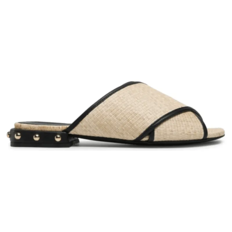 Furla Women's Cross Mule Sandals T.20 - Deserto Nero