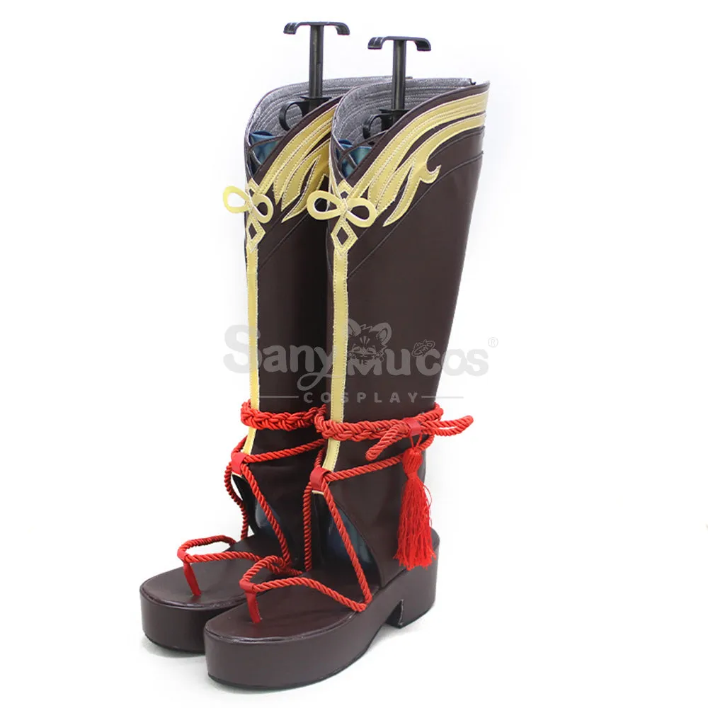 Game Genshin Impact Shikanoin Heizou Cosplay shoes