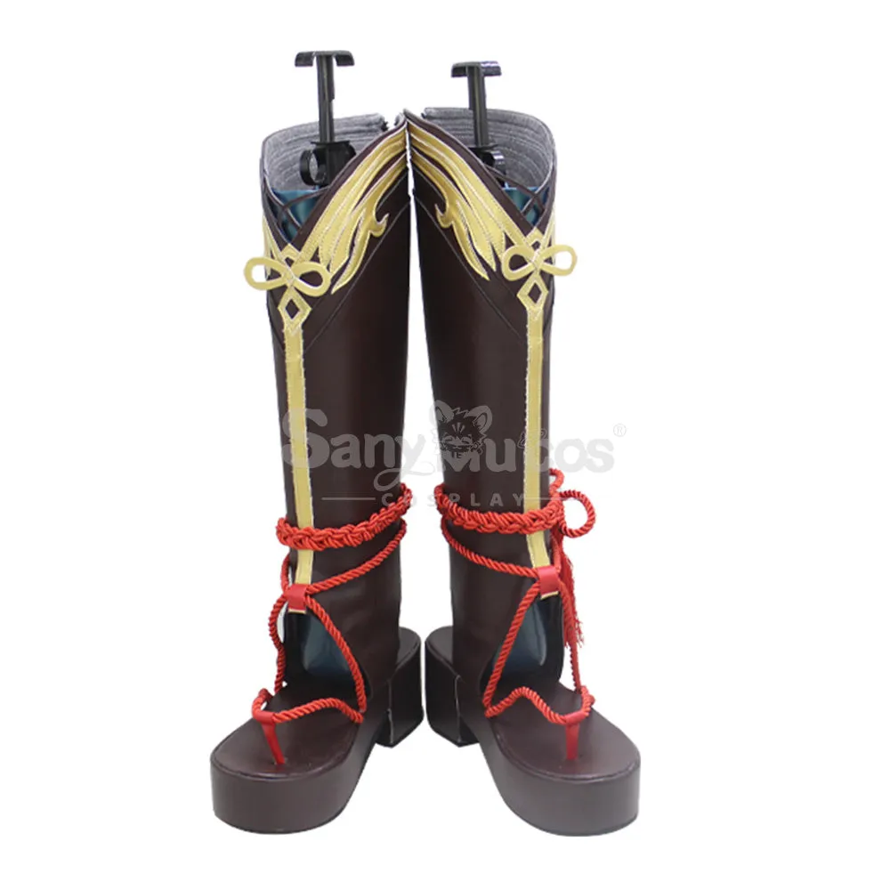 Game Genshin Impact Shikanoin Heizou Cosplay shoes