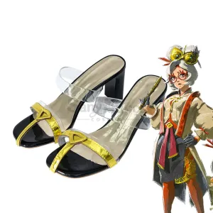 Game The Legend of Zelda Cosplay Purah Cosplay Shoes