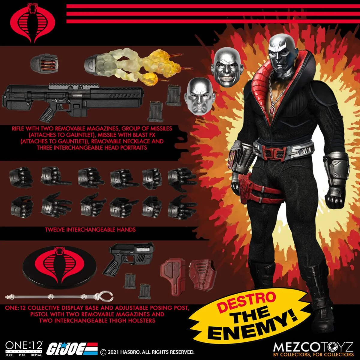 G.I. Joe Destro One:12 Collective Action Figure