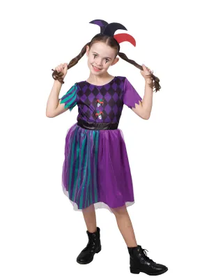 Girls Costume - Harlequin Jester Costume