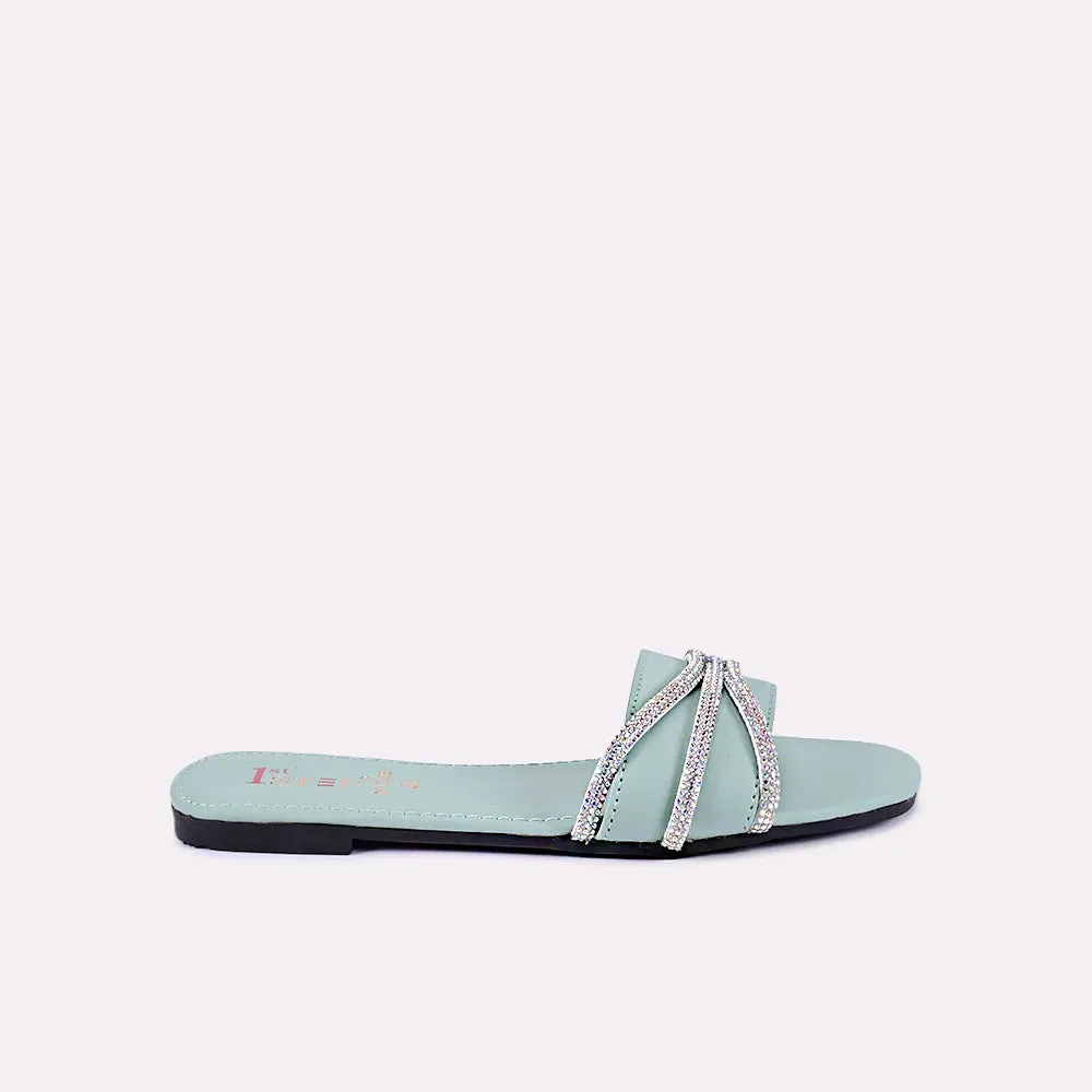 Giselle Light Green Fancy Slippers 0412506