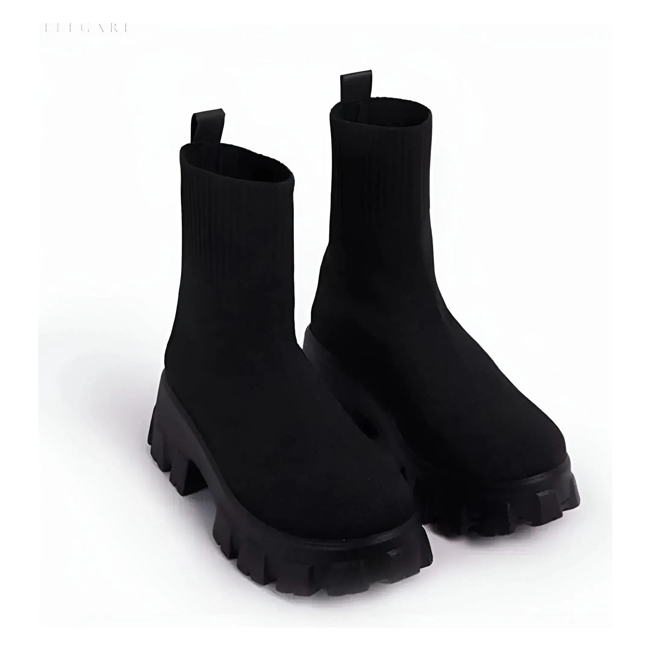 GlamFit Boots - Modische Stiefeletten mit dehnbarem Stoff