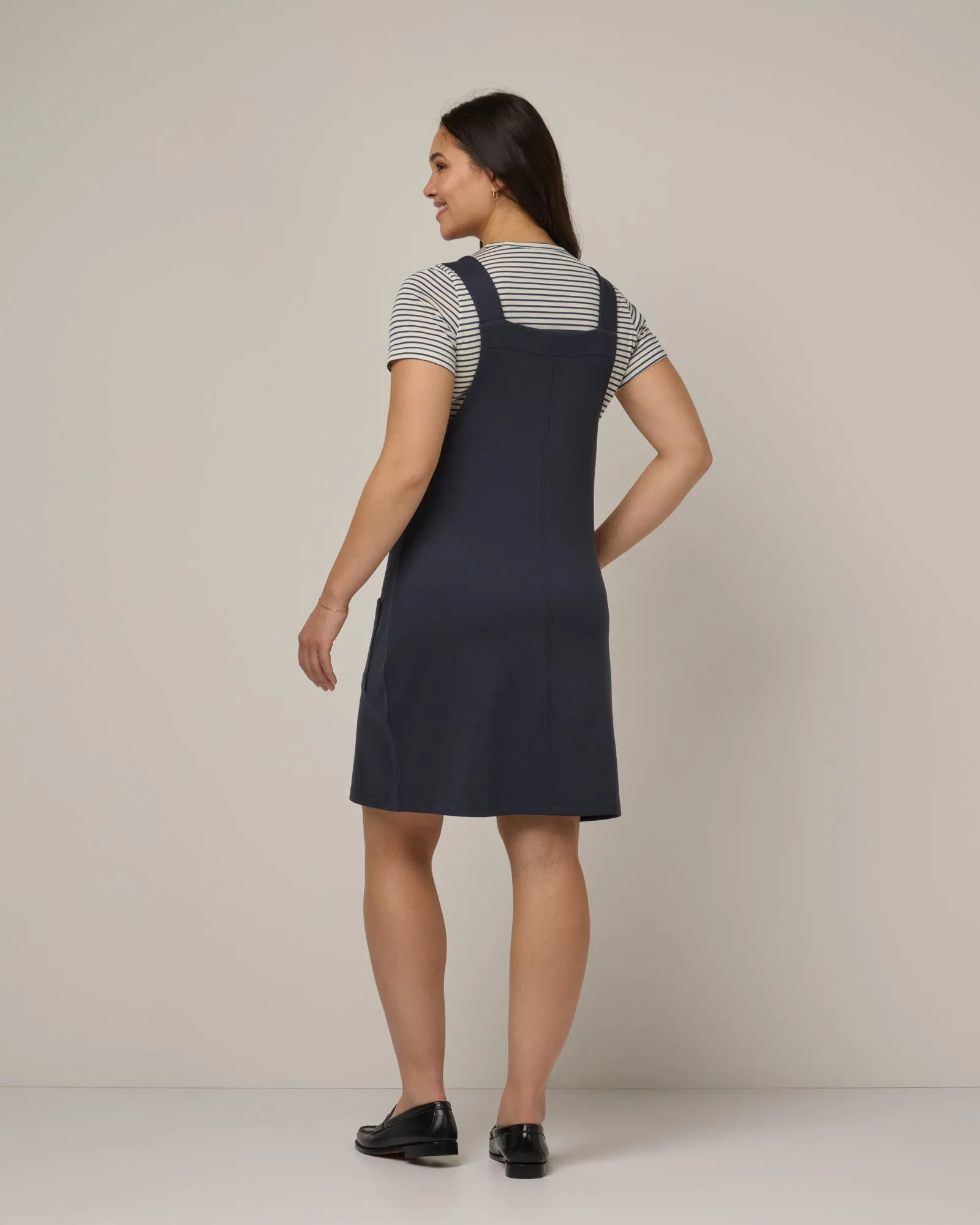 Goldie Ponte Pinafore Dress