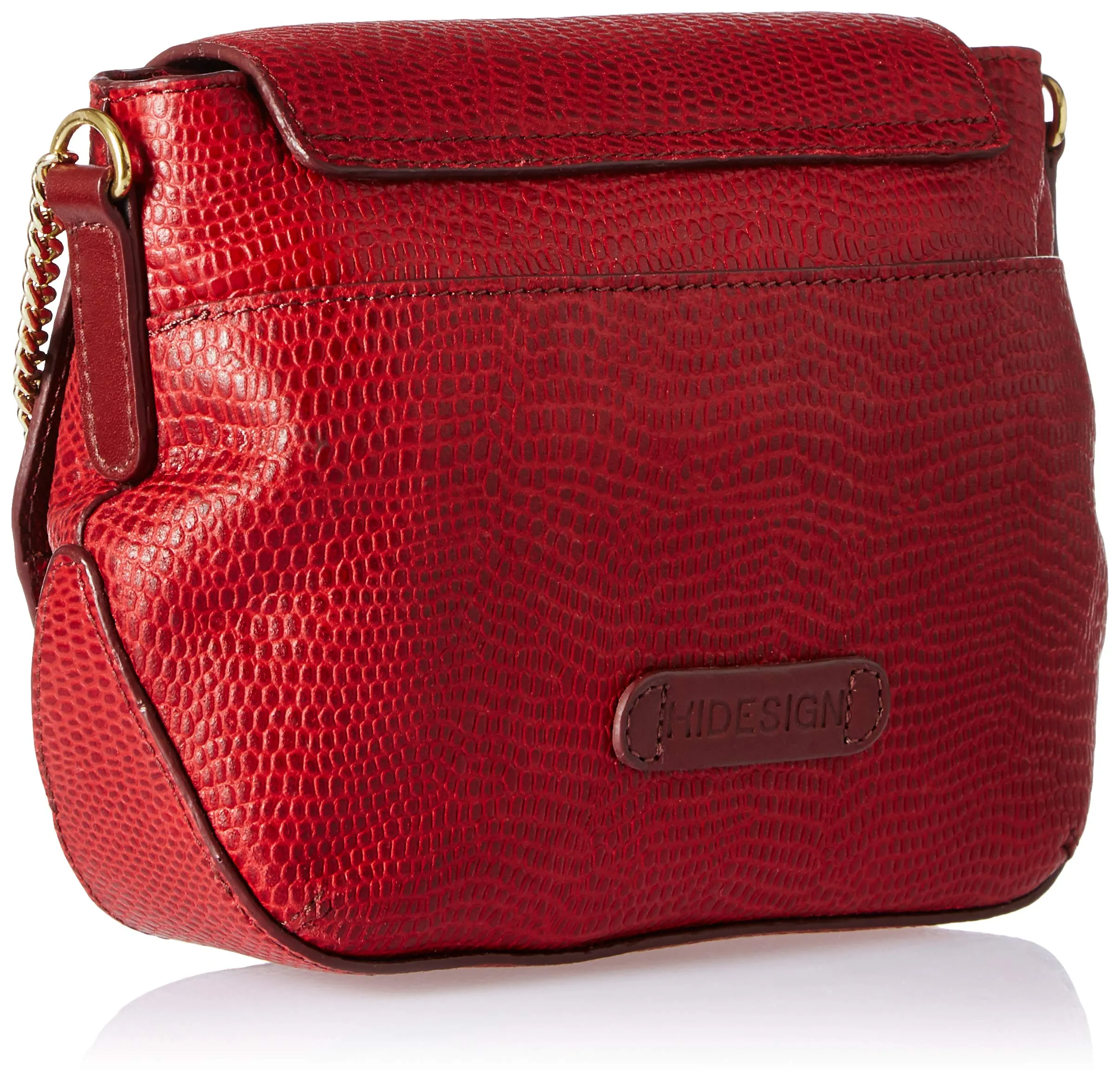 Hidesign womens EE TAURUS III Medium Red I Sling Bag