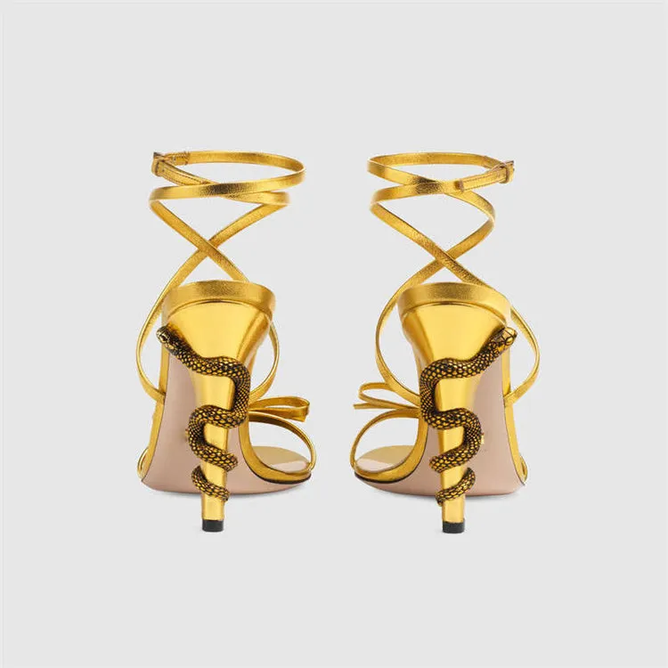 High Heels Winding Sandals