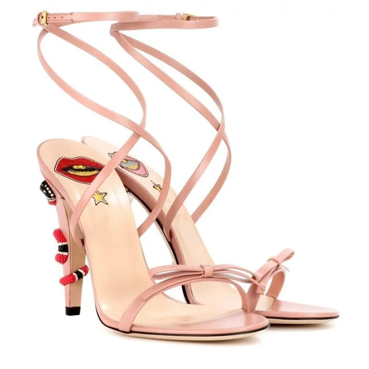 High Heels Winding Sandals