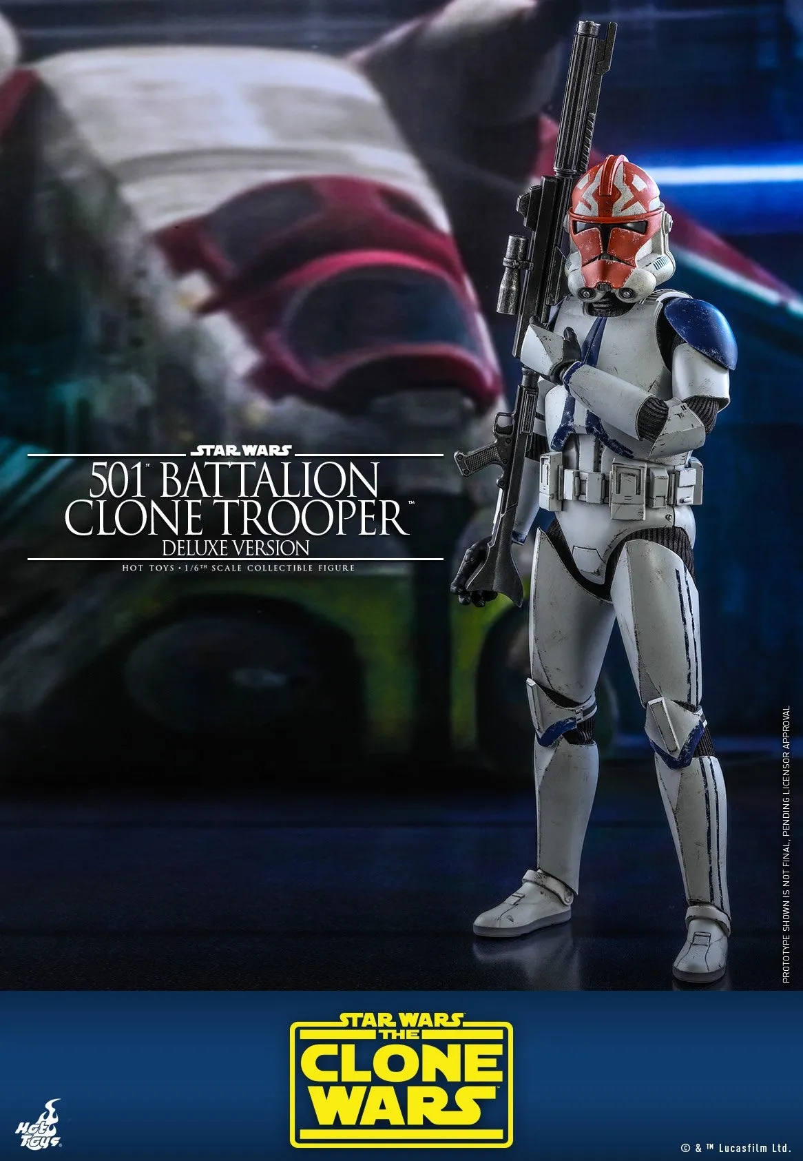 Hot Toys - TMS023 - Star Wars: The Clone Wars™  - 1/6th scale 501st Battalion Clone Trooper™ Figure (Deluxe Version)