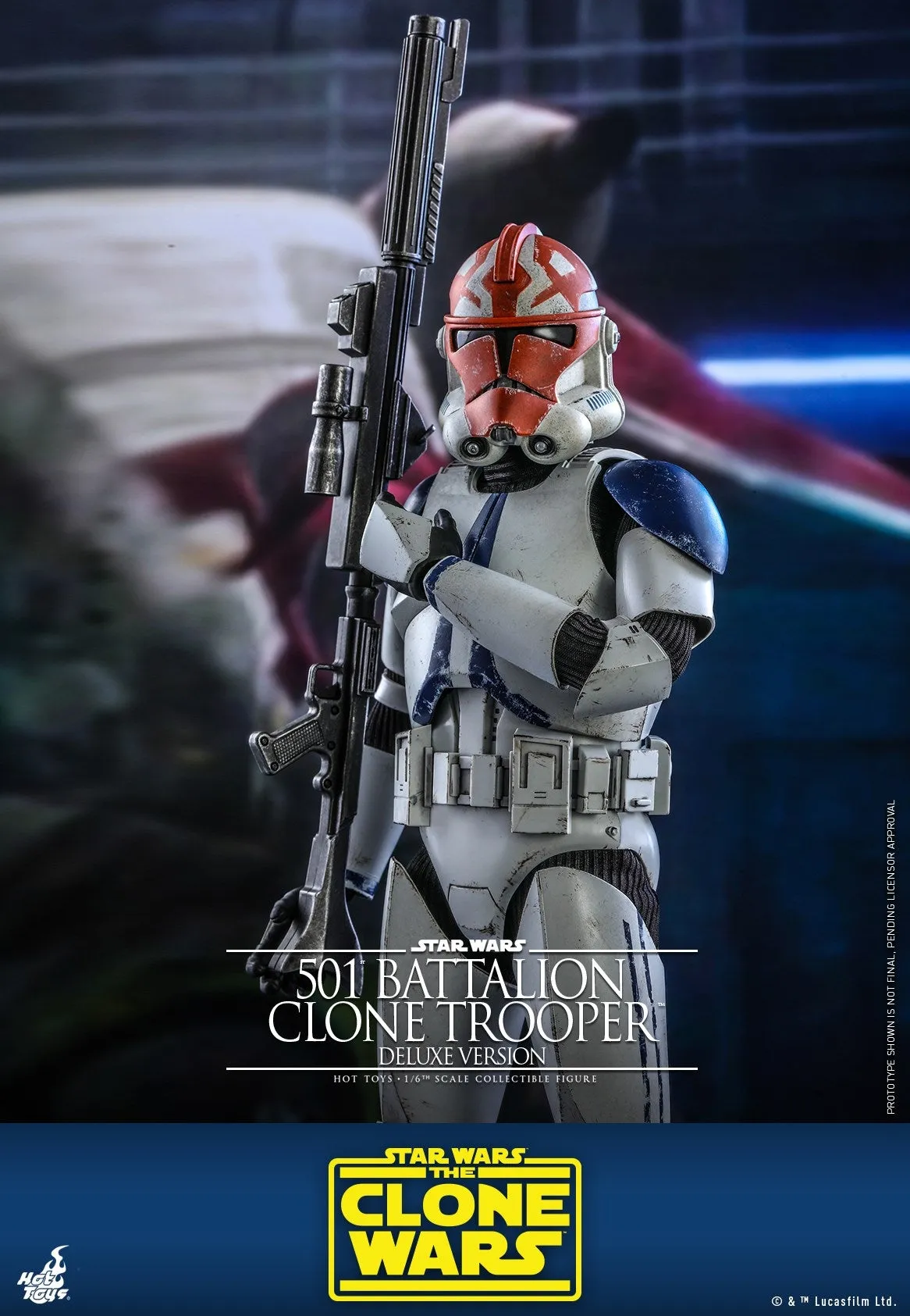 Hot Toys - TMS023 - Star Wars: The Clone Wars™  - 1/6th scale 501st Battalion Clone Trooper™ Figure (Deluxe Version)