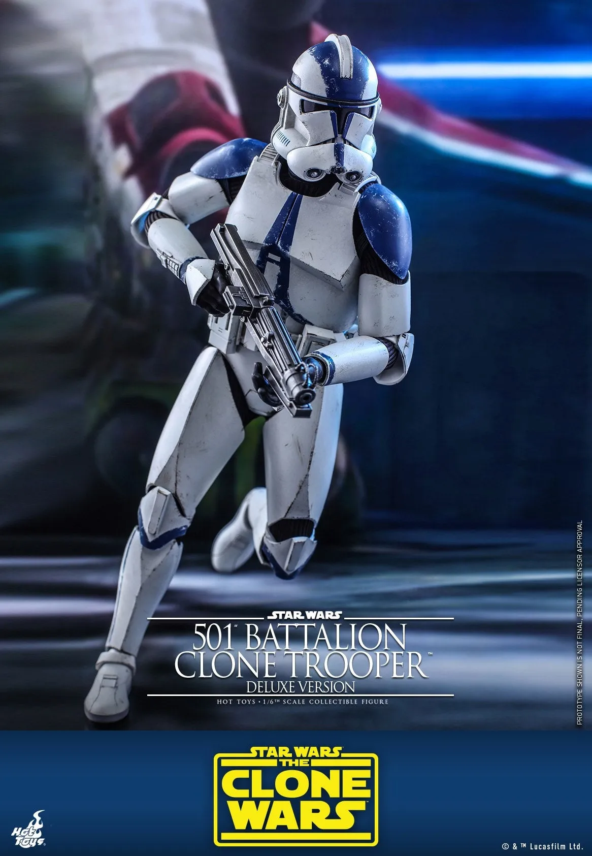 Hot Toys - TMS023 - Star Wars: The Clone Wars™  - 1/6th scale 501st Battalion Clone Trooper™ Figure (Deluxe Version)