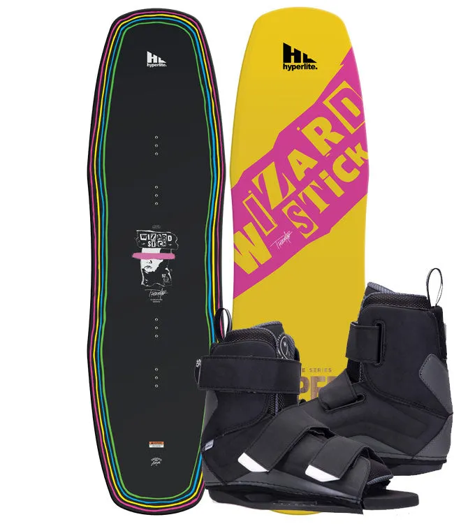 Hyperlite Wizardstick Wakeboard Package with Formula boots (2022)