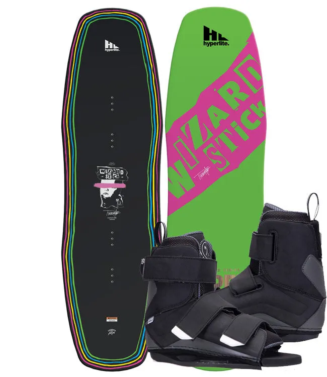 Hyperlite Wizardstick Wakeboard Package with Formula boots (2022)