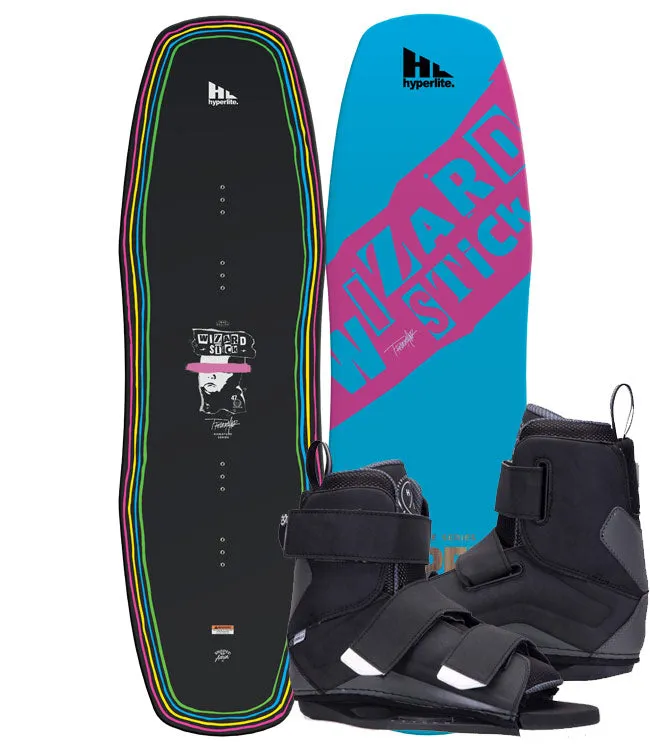 Hyperlite Wizardstick Wakeboard Package with Formula boots (2022)