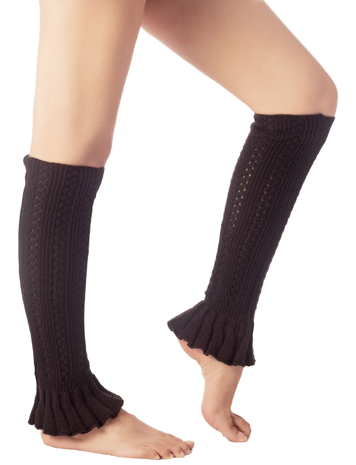 iB-iP Women's Flared Cuff Ballet Dancer Running Aerobics Stretchy Leg Warmer