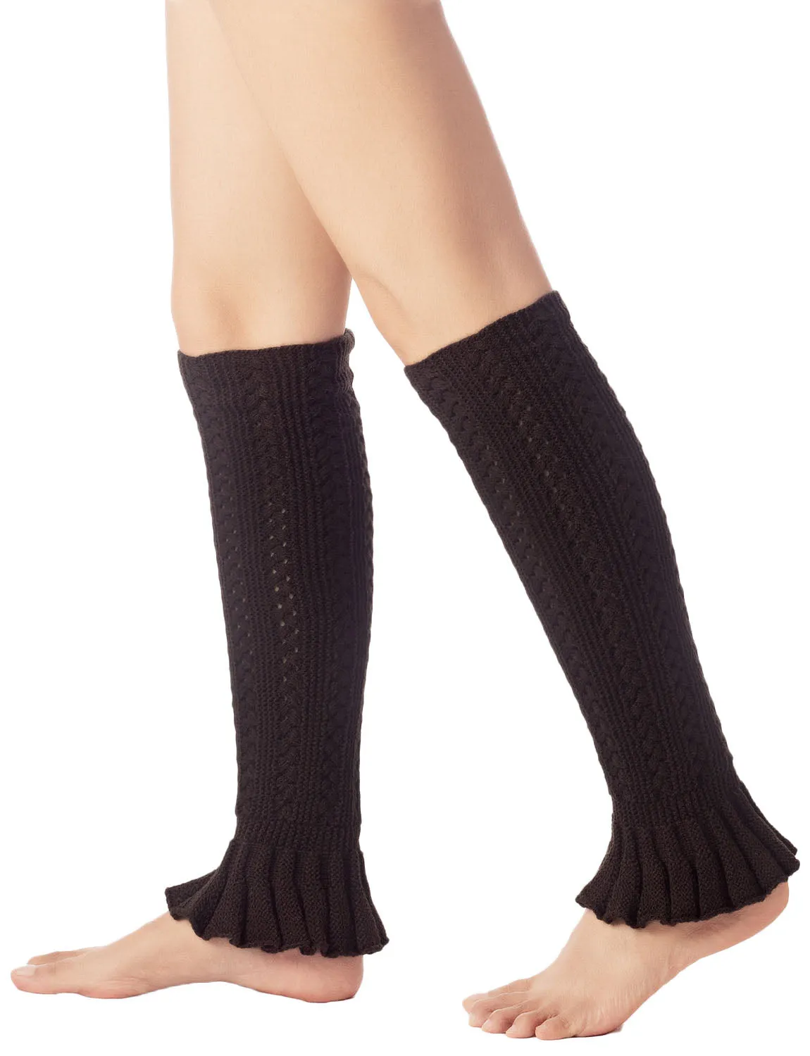 iB-iP Women's Flared Cuff Ballet Dancer Running Aerobics Stretchy Leg Warmer