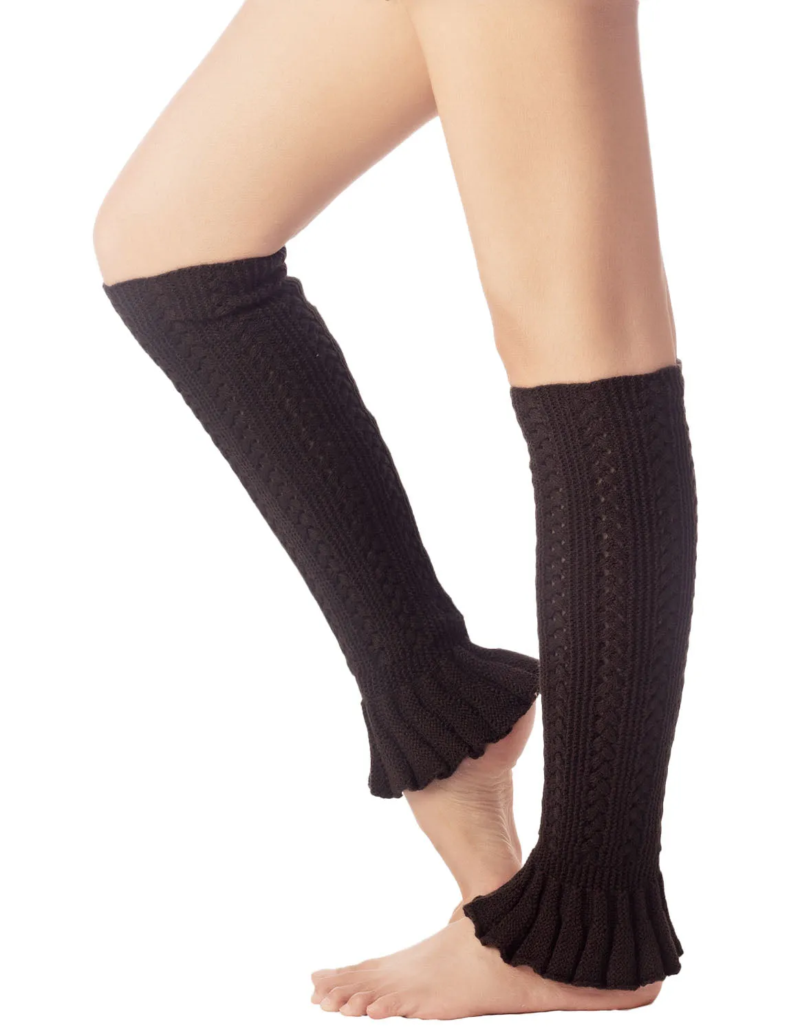 iB-iP Women's Flared Cuff Ballet Dancer Running Aerobics Stretchy Leg Warmer