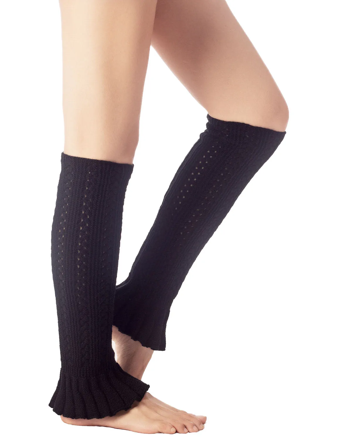 iB-iP Women's Flared Cuff Ballet Dancer Running Aerobics Stretchy Leg Warmer