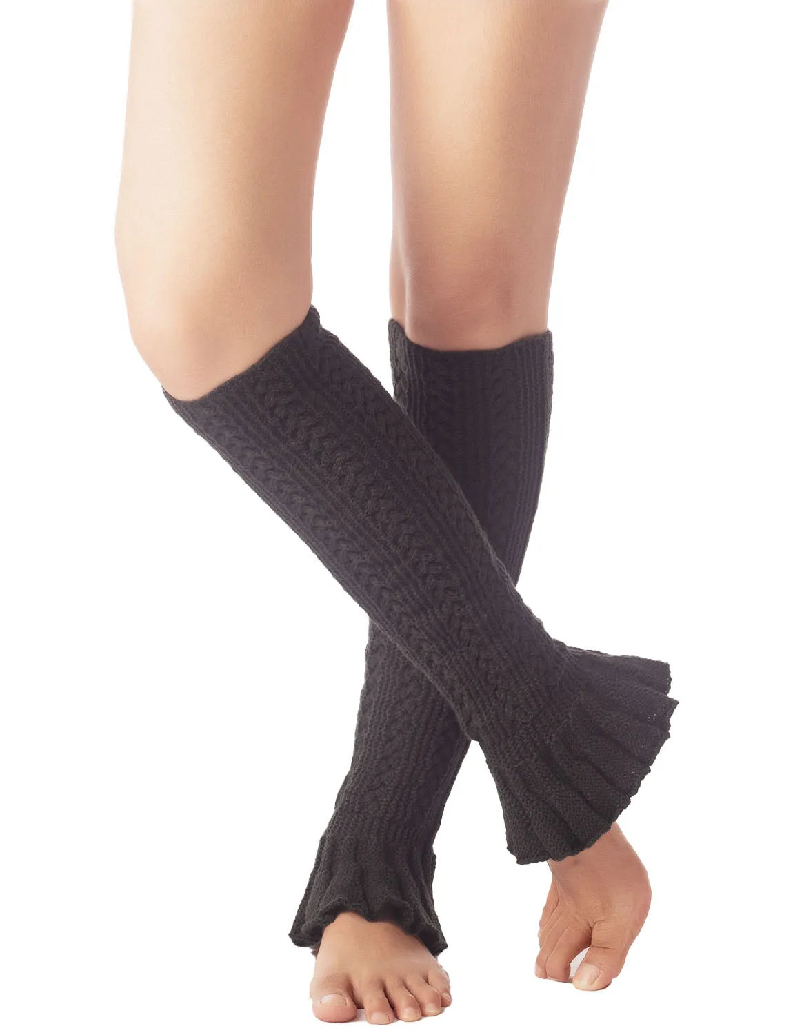 iB-iP Women's Flared Cuff Ballet Dancer Running Aerobics Stretchy Leg Warmer