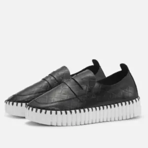 Ilse Jacobsen Tulip Textured Platform  -  Black