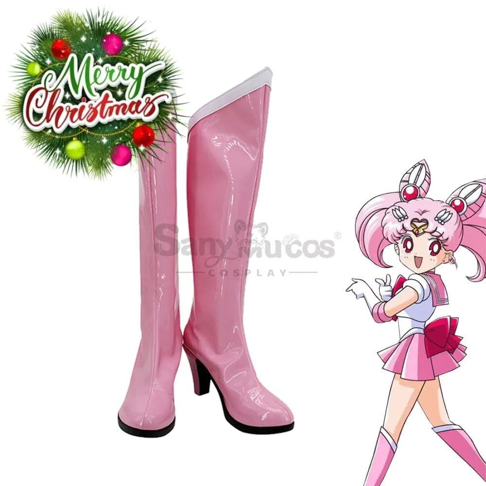 【In Stock】Anime Sailor Moon Cosplay Sailor Chibi Moon Chibiusa Tsukino Cosplay Shoes