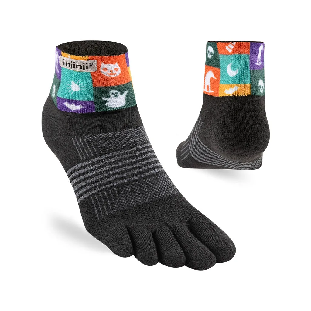 Injinji Spectrum Womens Trail Midweight Mini-Crew Running Socks