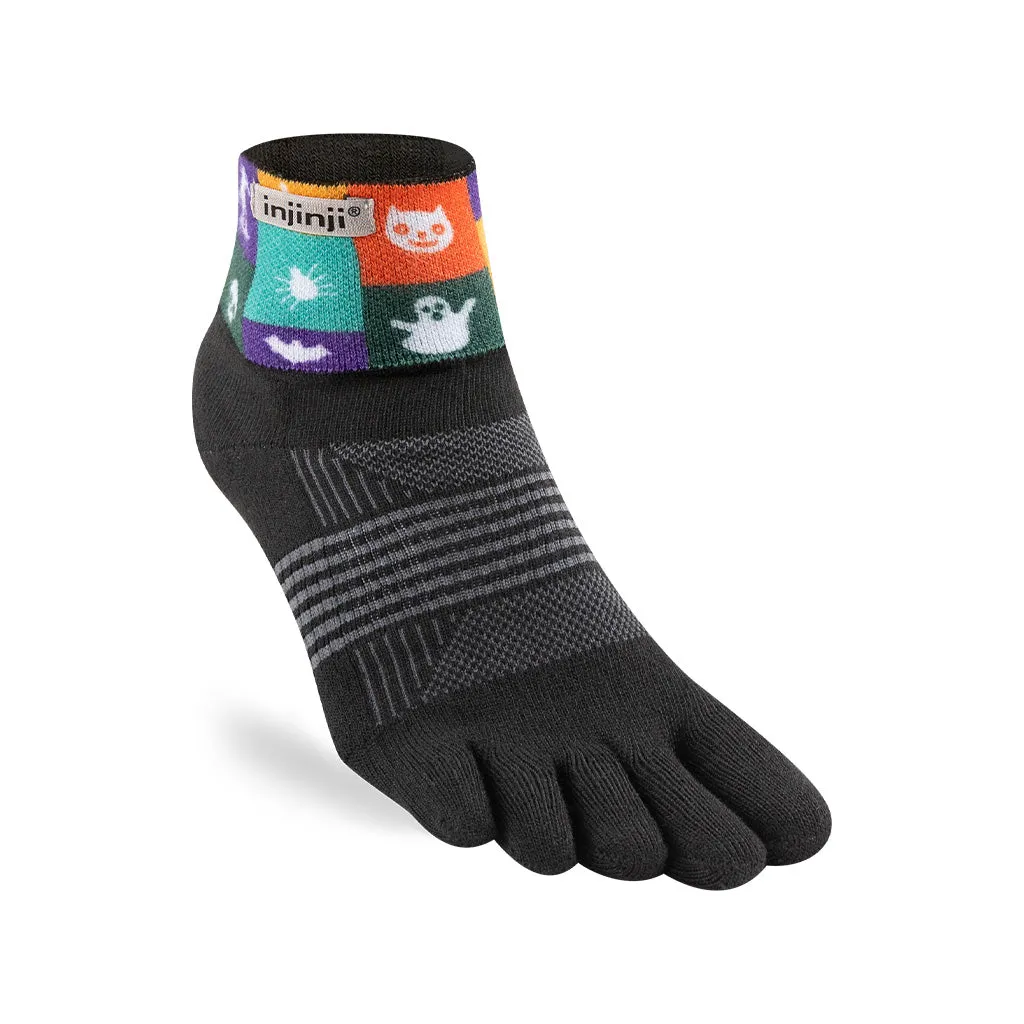 Injinji Spectrum Womens Trail Midweight Mini-Crew Running Socks