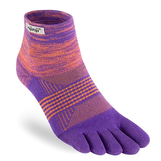 Injinji Womens Trail Medium Weight Mini Crew Toe Socks