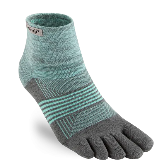 Injinji Womens Trail Medium Weight Mini Crew Toe Socks