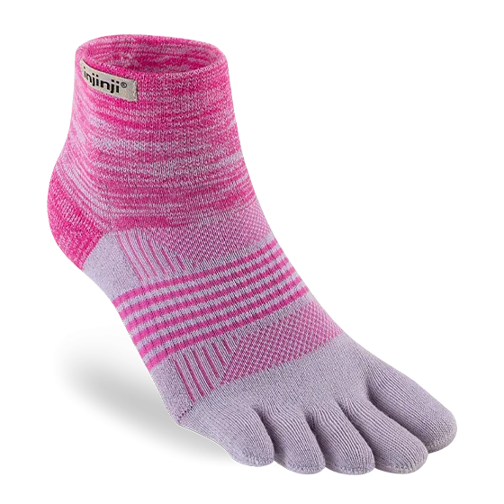 Injinji Womens Trail Medium Weight Mini Crew Toe Socks