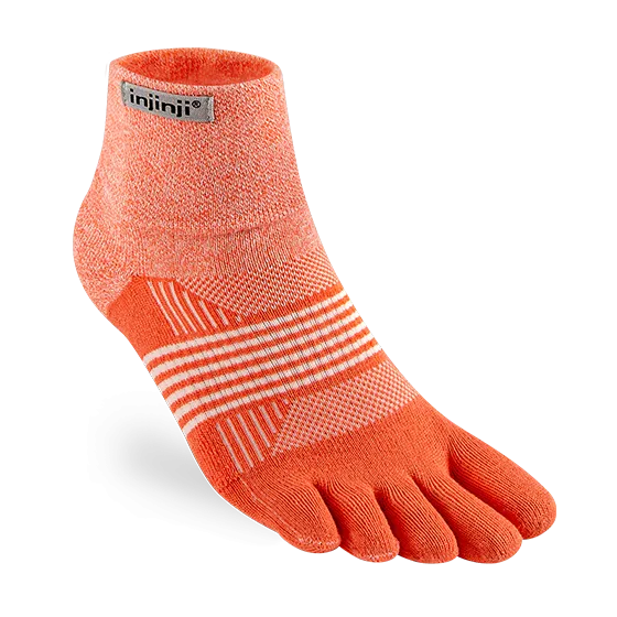 Injinji Womens Trail Medium Weight Mini Crew Toe Socks