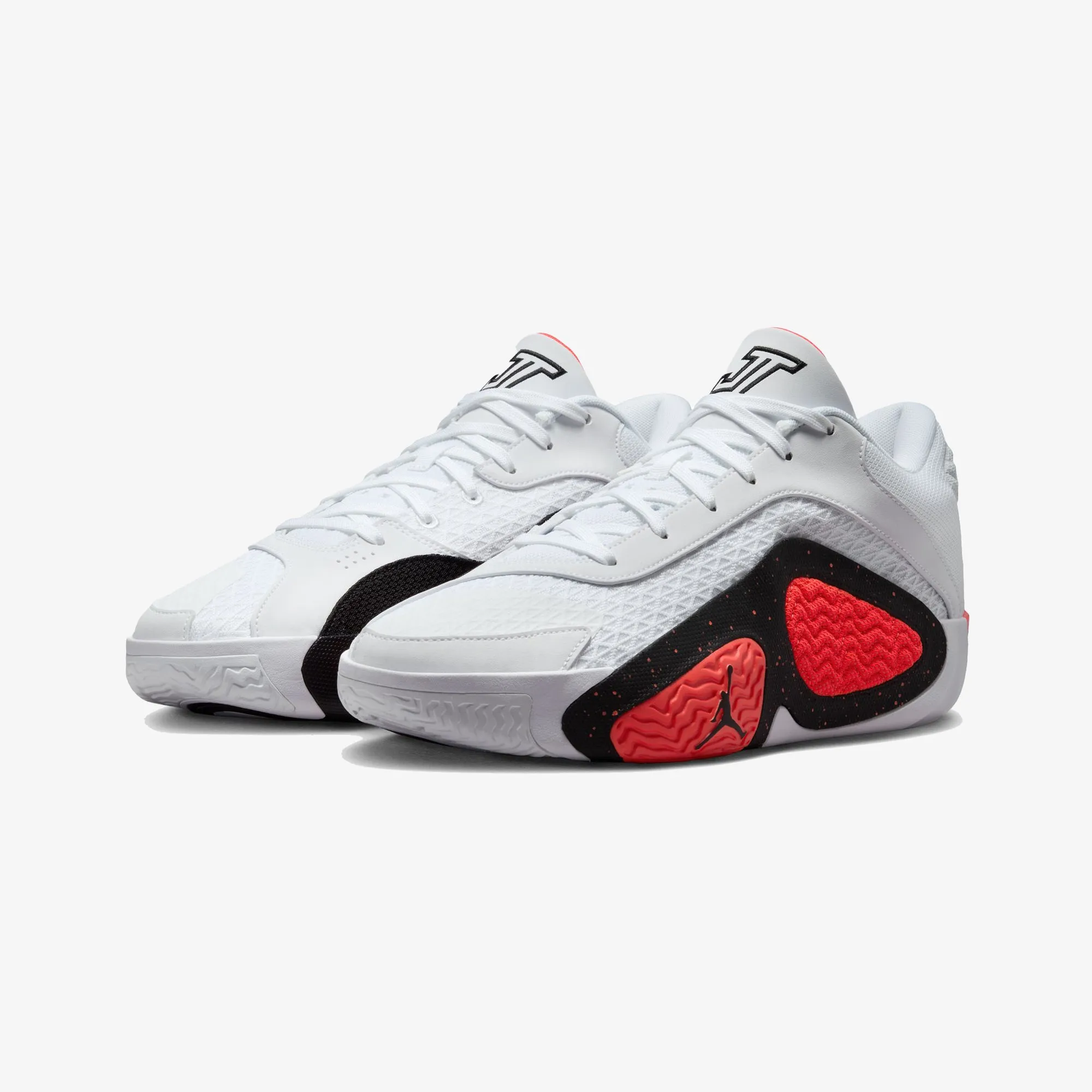 JORDAN | JASON TATUM 2PF { WHITE/BLACK-BRIGHT CRIMSON