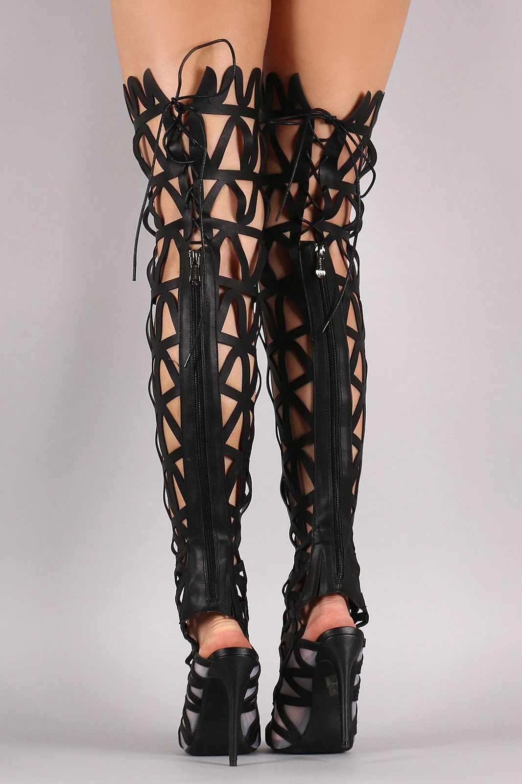 Juli - Lace-Up Gladiator Stiletto Heel