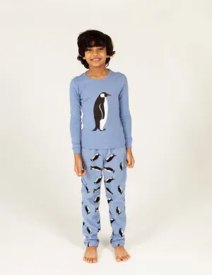 Kids Penguin Fleece Set