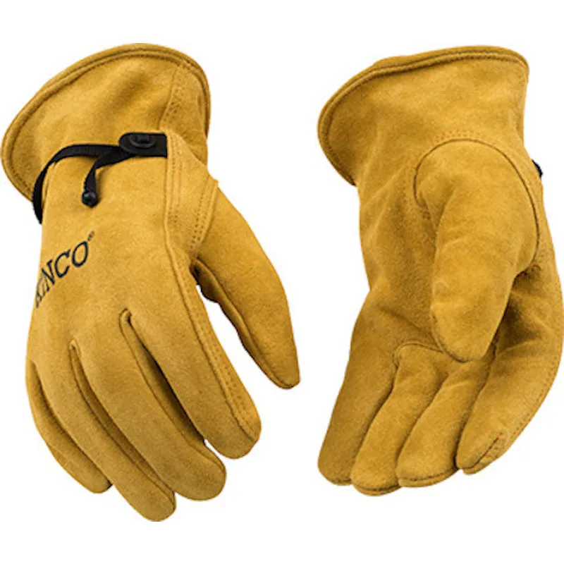 Kinco Men's Indoor/Outdoor Driver Gloves Gold M 1 pair