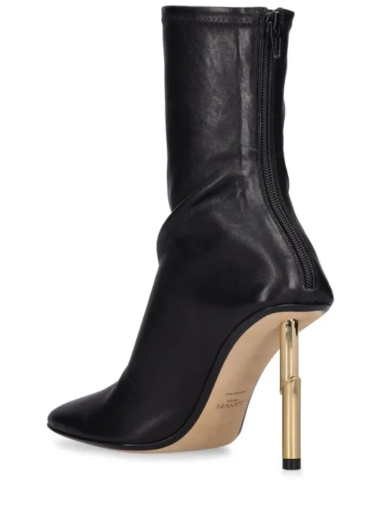 Lanvin   95mm Sequence stretch leather boots 