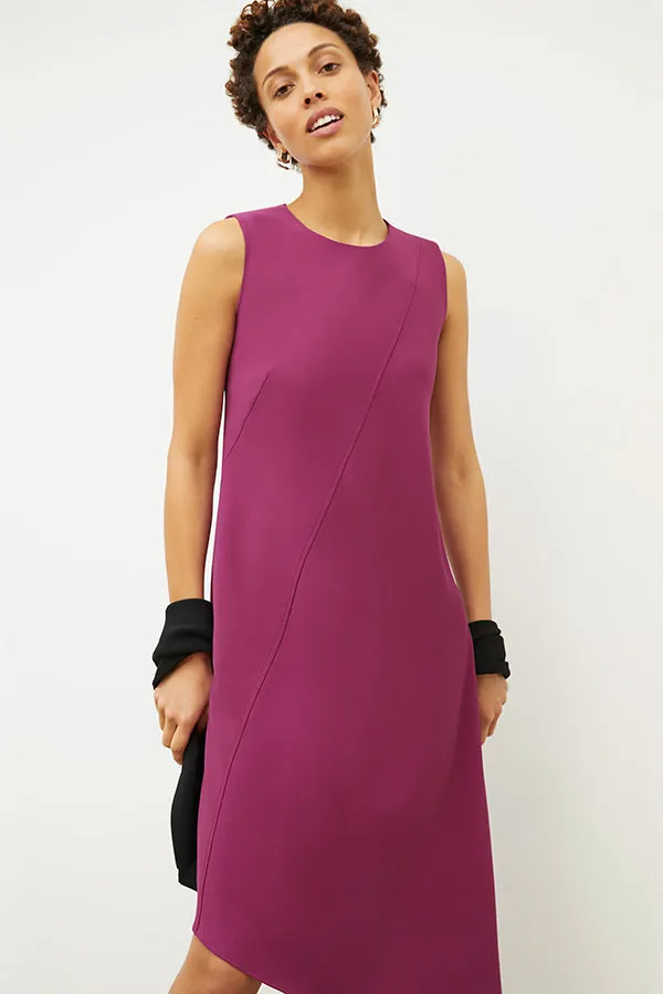 Lara Dress - Eco Heavy Crepe :: Berry