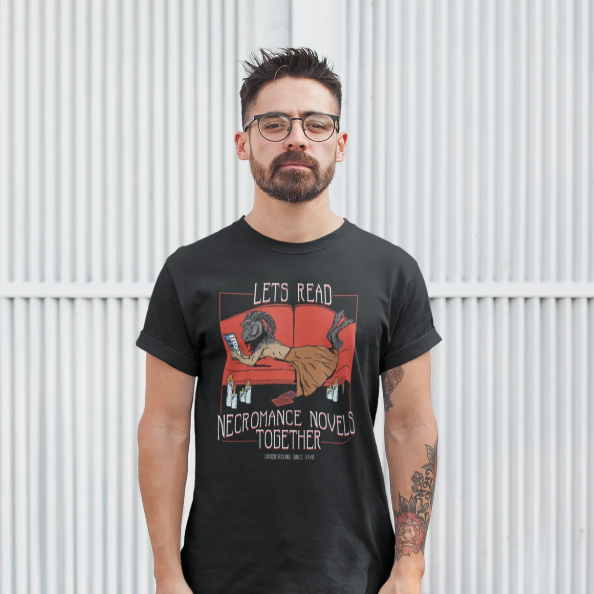 Let's Read Necromance Novels Together Guys Shirt