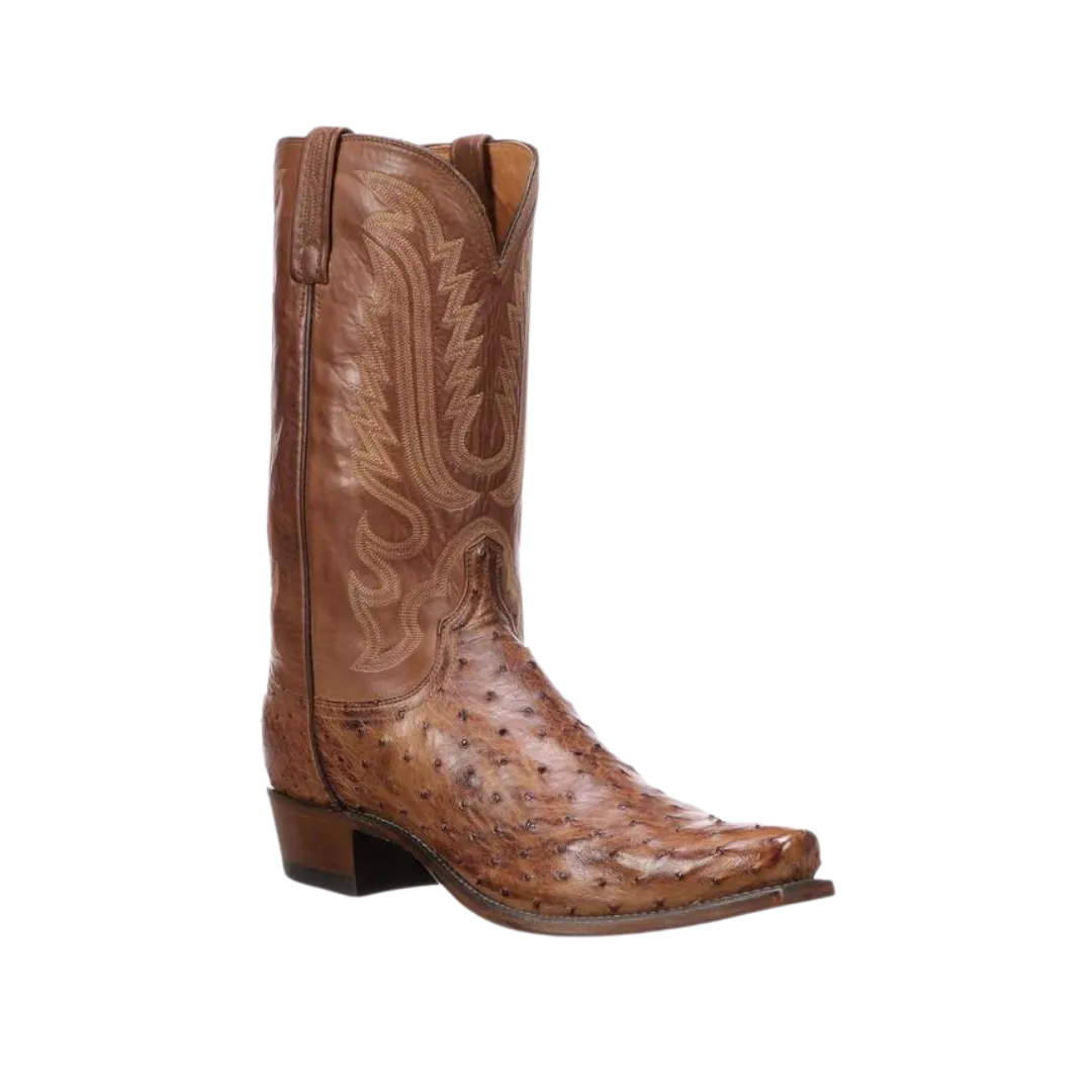 Lucchese Men’s Luke Full Quill Ostrich Boots