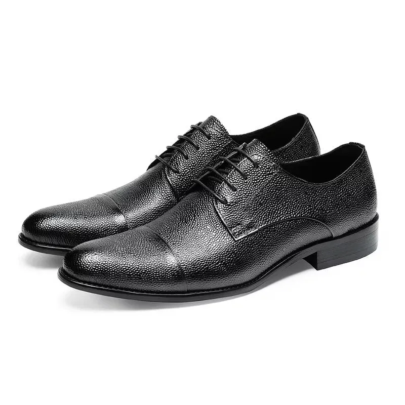 LuxeTex Exotic Texture Derbies Dress Shoes